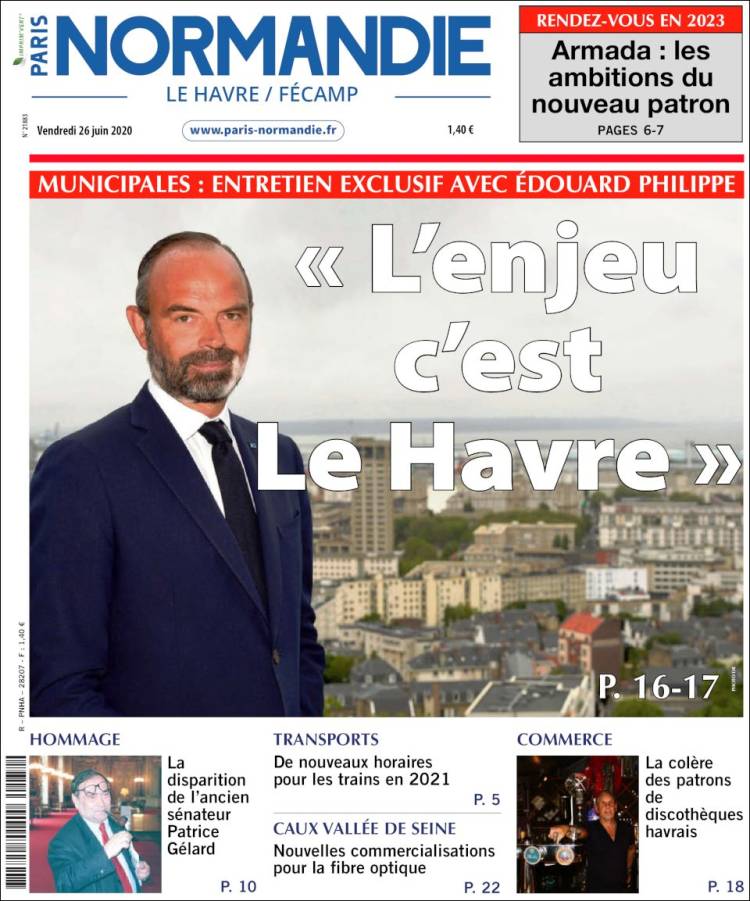 Portada de Le Havre Libre (Francia)