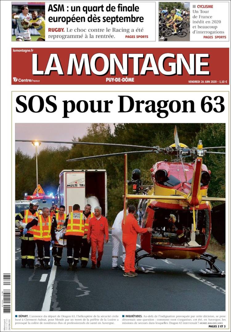 Portada de La Montagne (Francia)