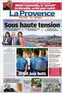 Portada de La Provence (Francia)