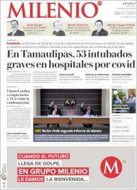 Portada de Milenio - Tamaulipas (México)