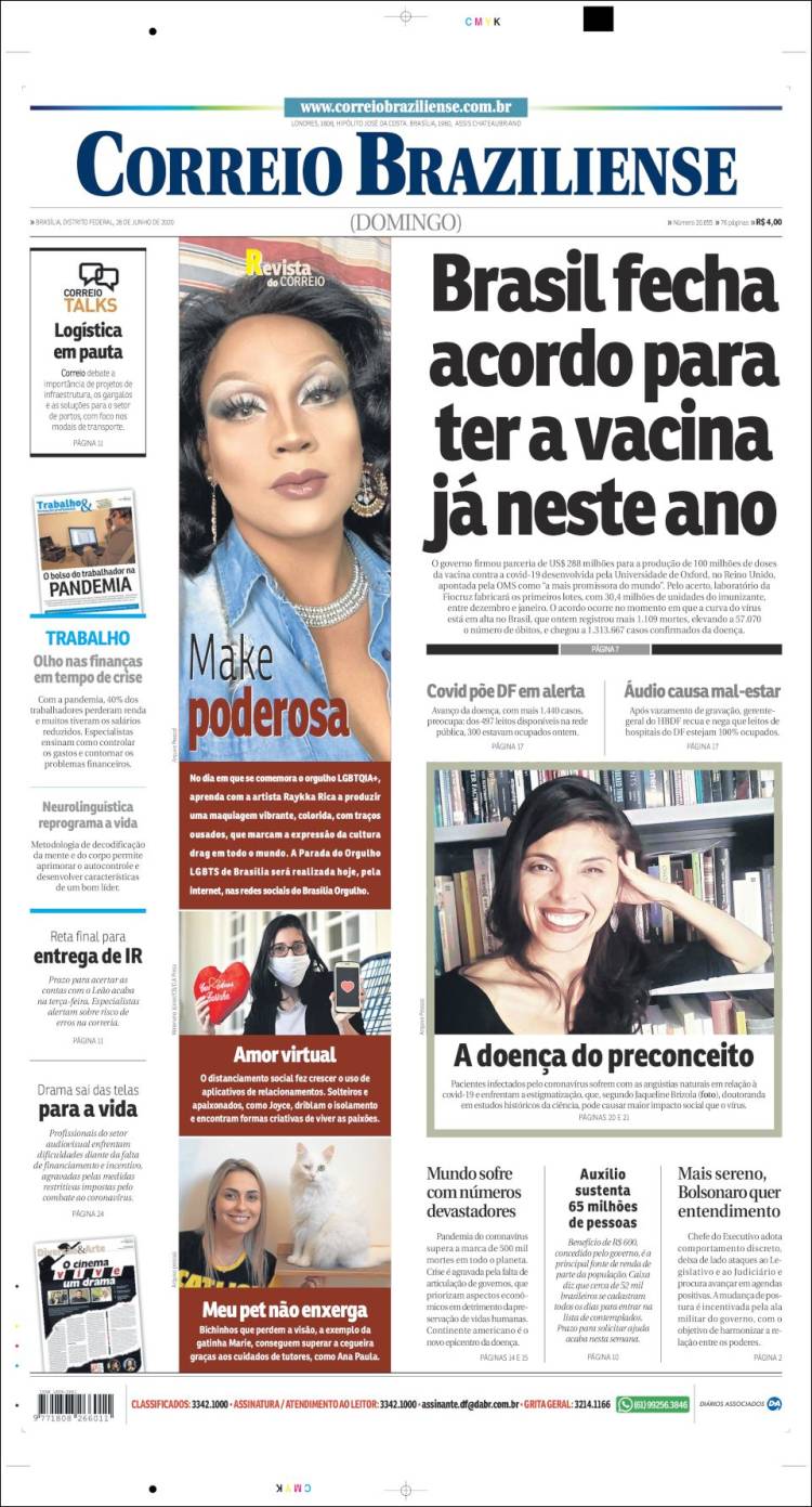 Portada de Correio Braziliense (Brasil)