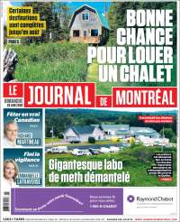 Portada de Le Journal de Montréal (Canada)