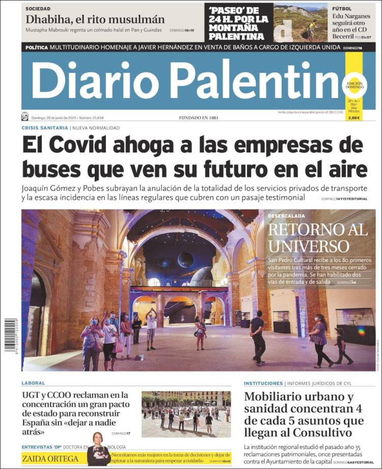 Portada de Diario Palentino (España)