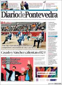 Portada de Diario de Pontevedra (España)