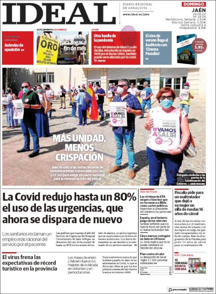 Portada de El Ideal de Jaén (España)