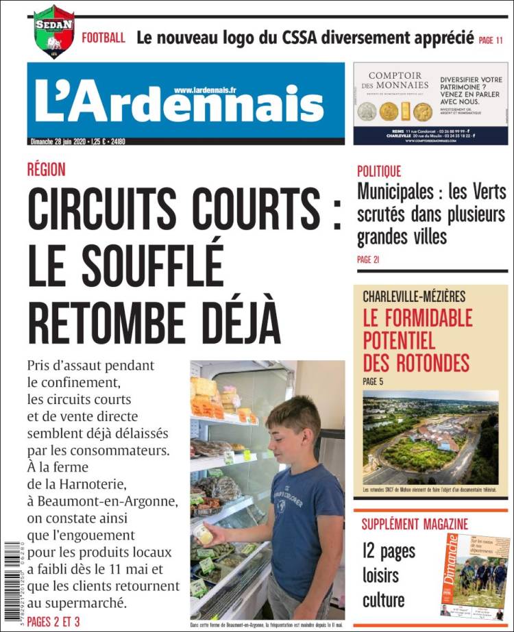 Portada de L'Ardenais (Francia)