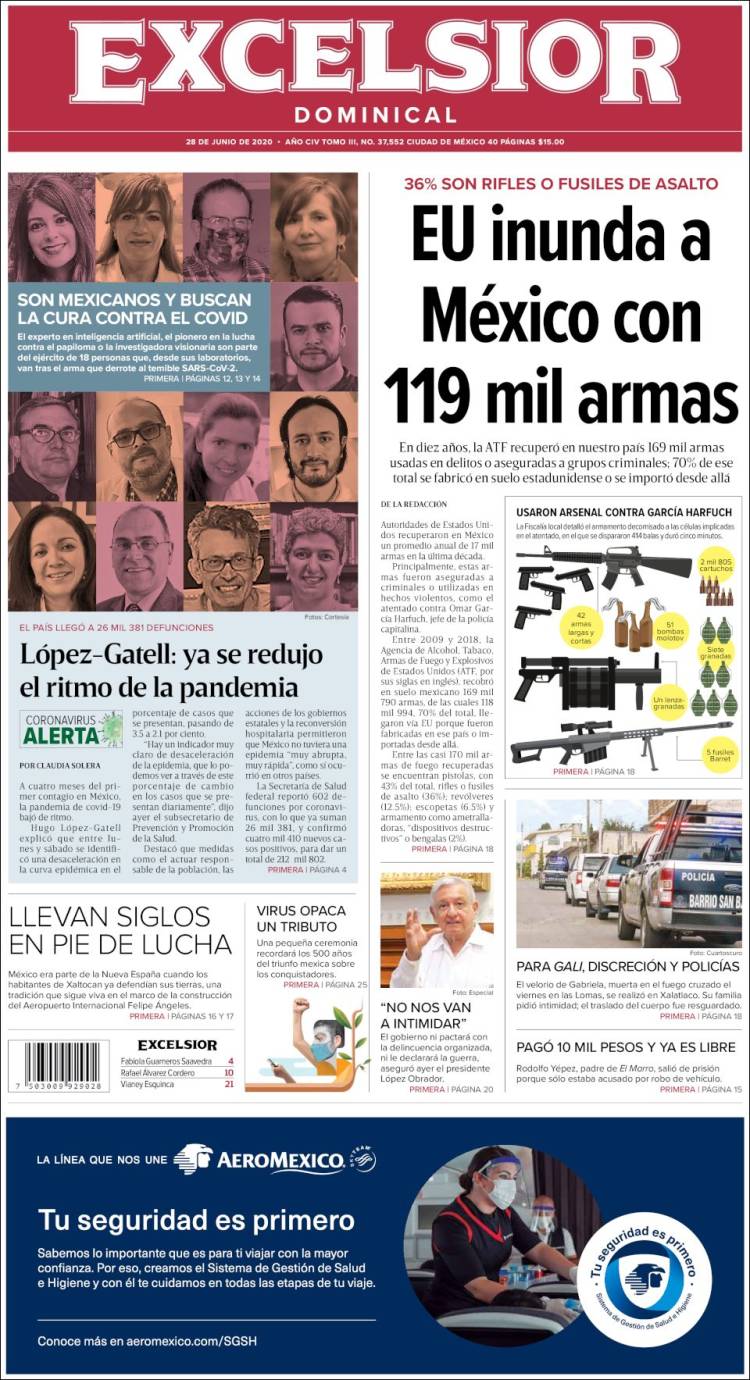 Portada de Excelsior (Mexico)