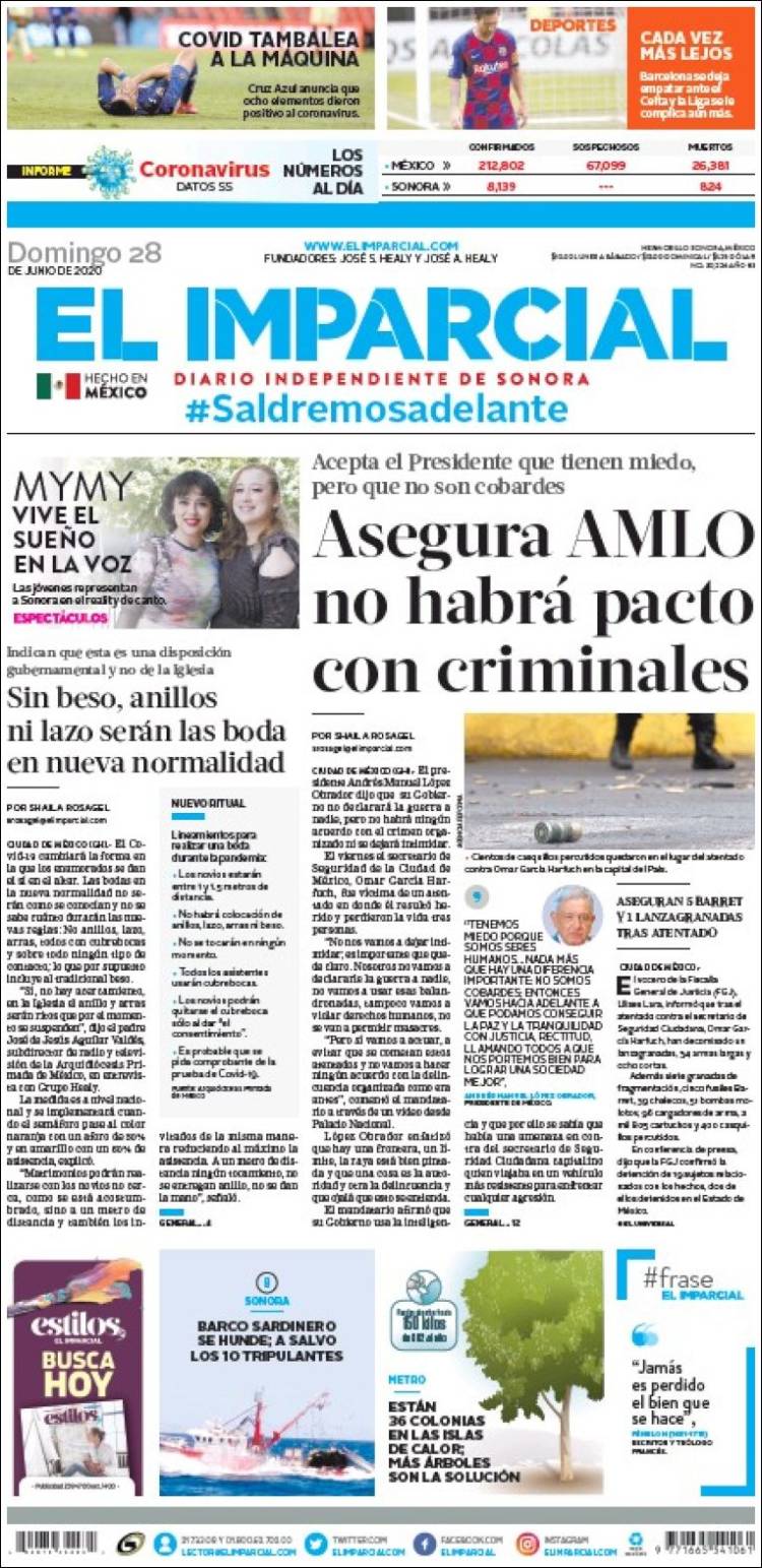 Portada de El Imparcial (Mexico)