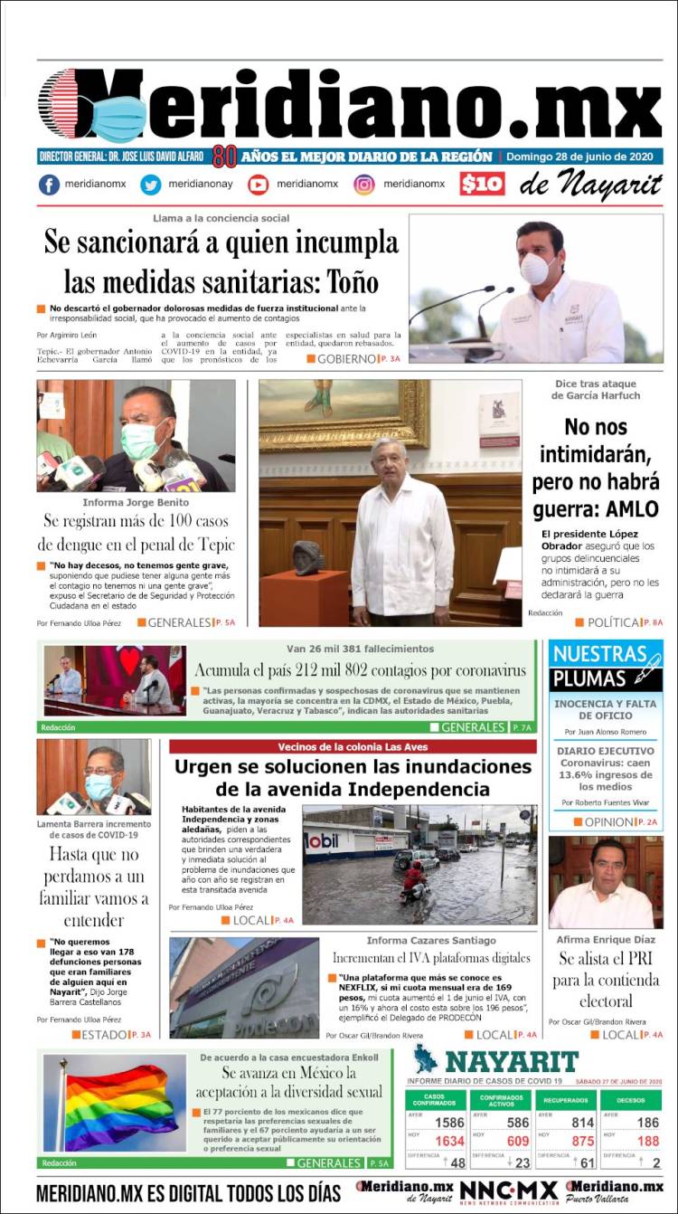 Portada de Meridiano (Mexico)