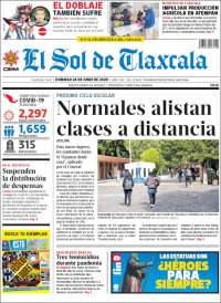 Portada de El Sol de Tlaxcala (México)