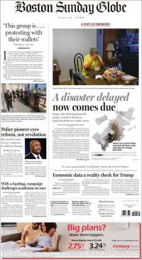 Portada de Boston Globe (USA)