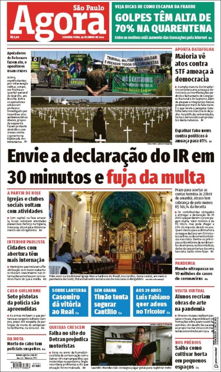 Portada de Jornal Agora (Brasil)
