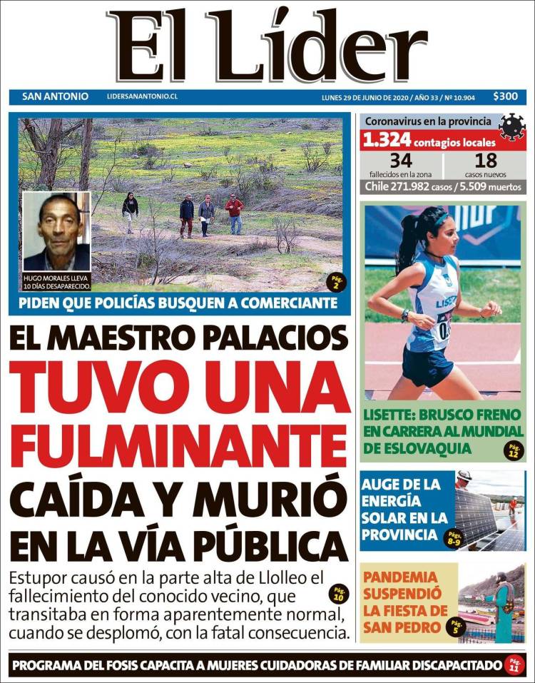 Portada de Lider de San Antonio (Chile)
