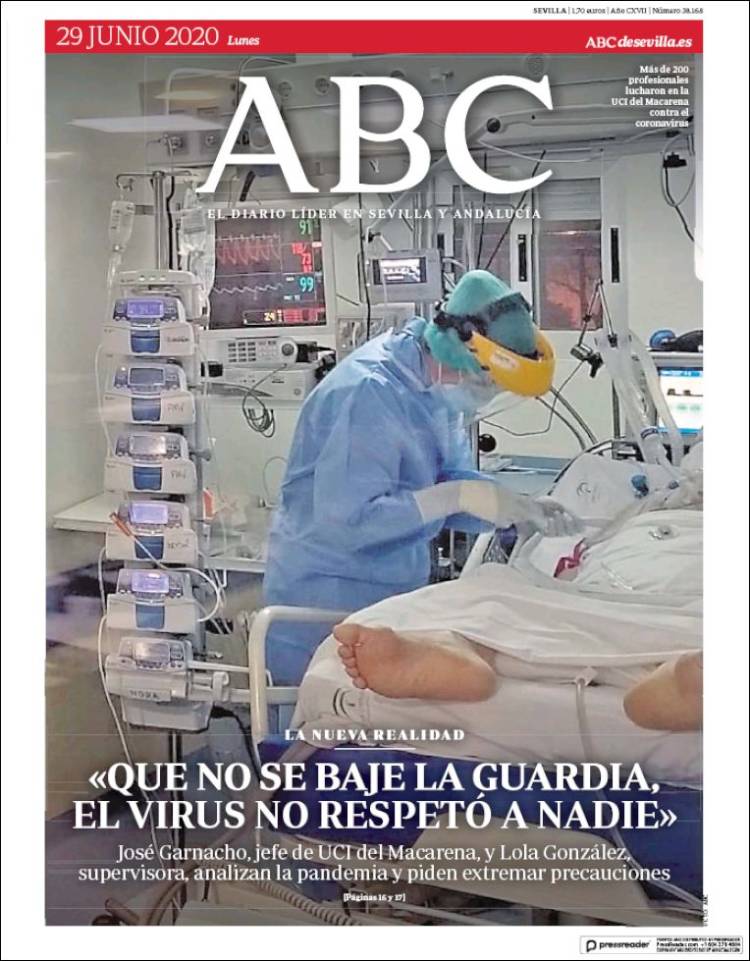 Portada de ABC - Sevilla (España)