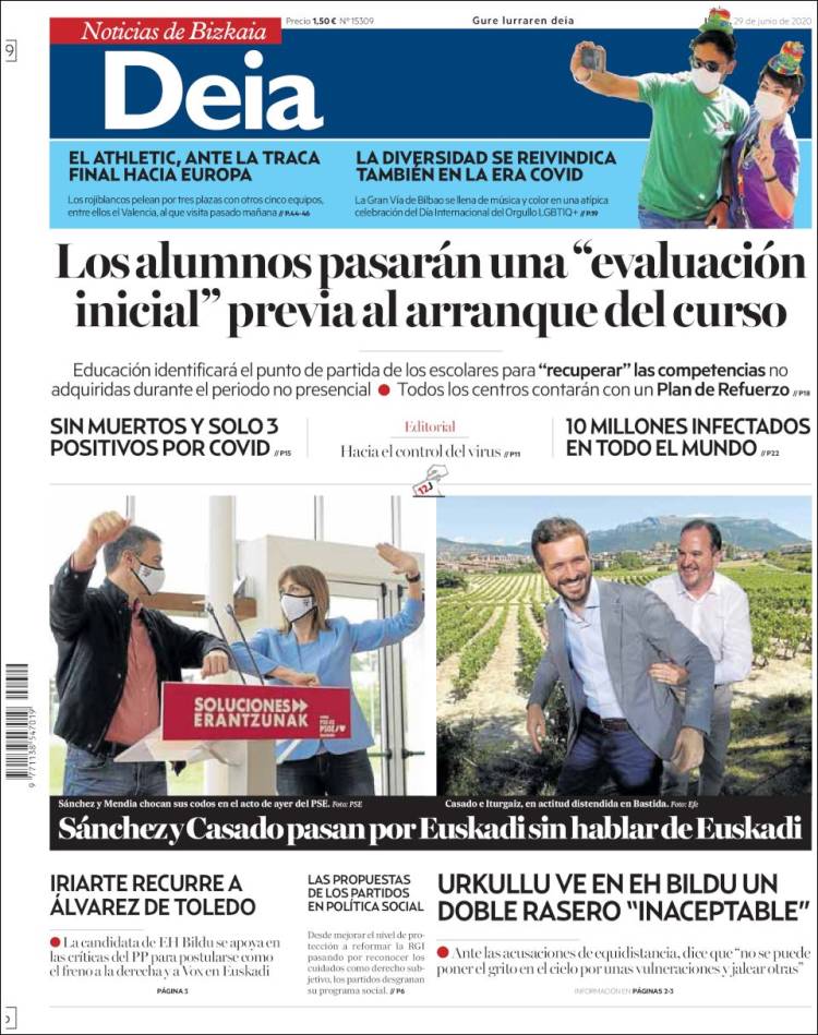 Portada de Deia (España)