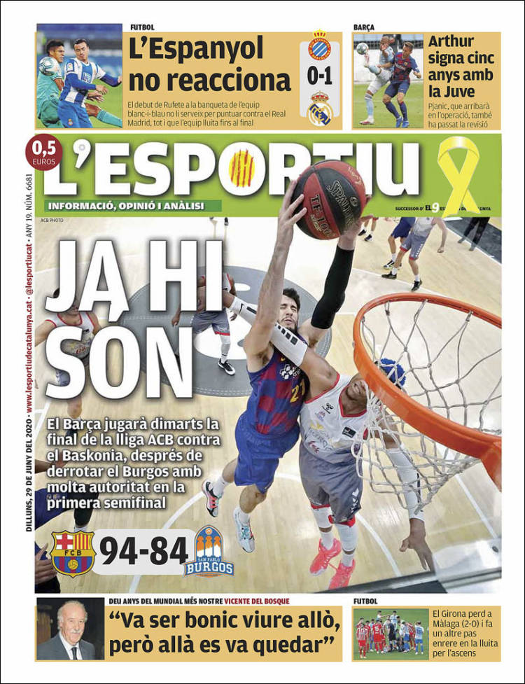 Portada de L'Esportiu (España)