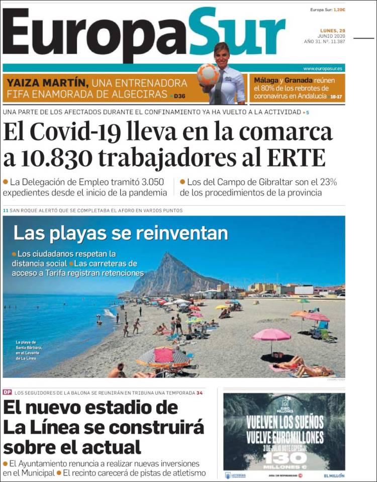 Portada de Europa Sur (España)