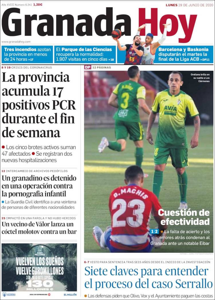 Portada de Granada Hoy (España)