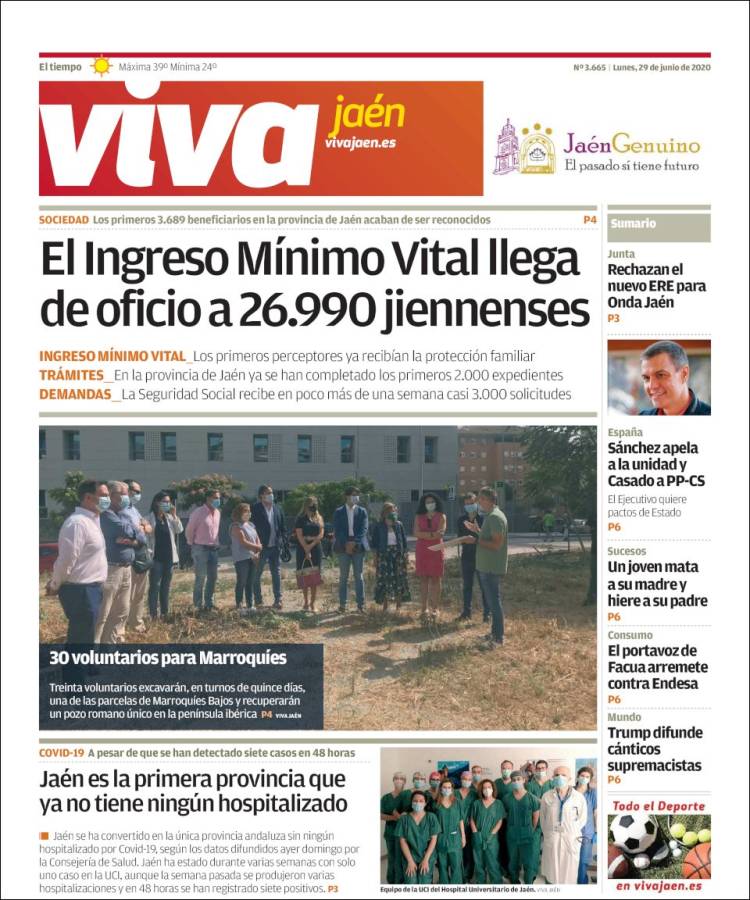 Portada de Viva Jaén (España)