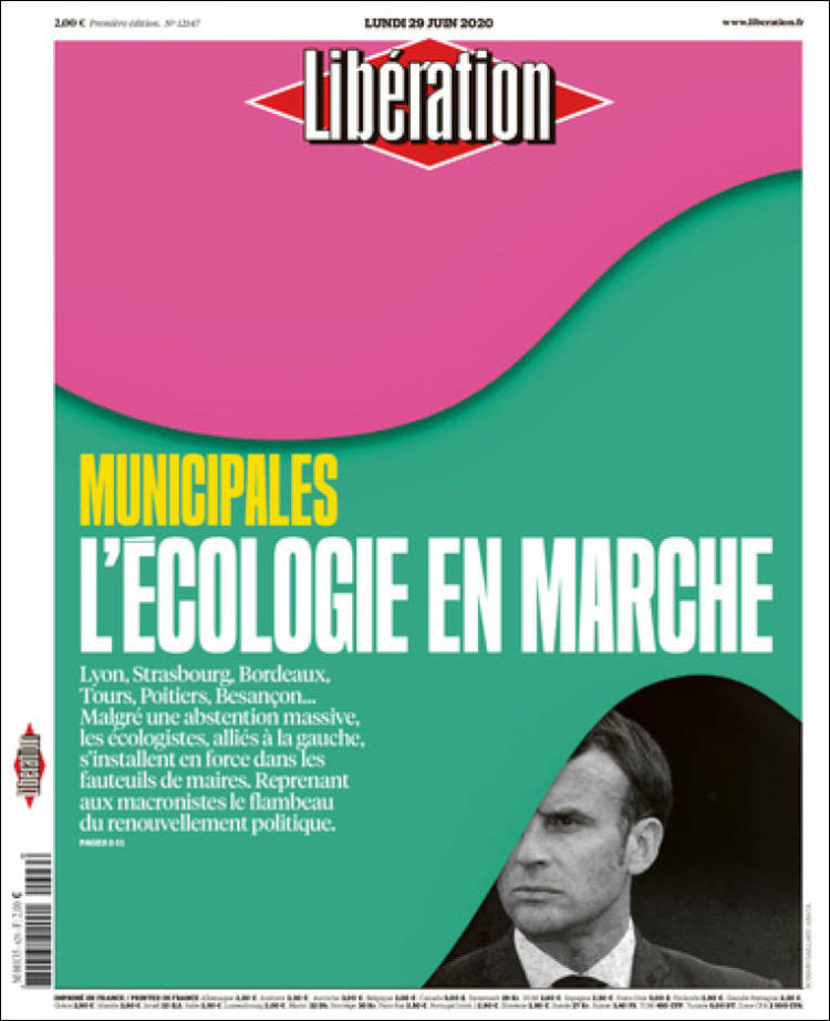 Portada de Libération (Francia)