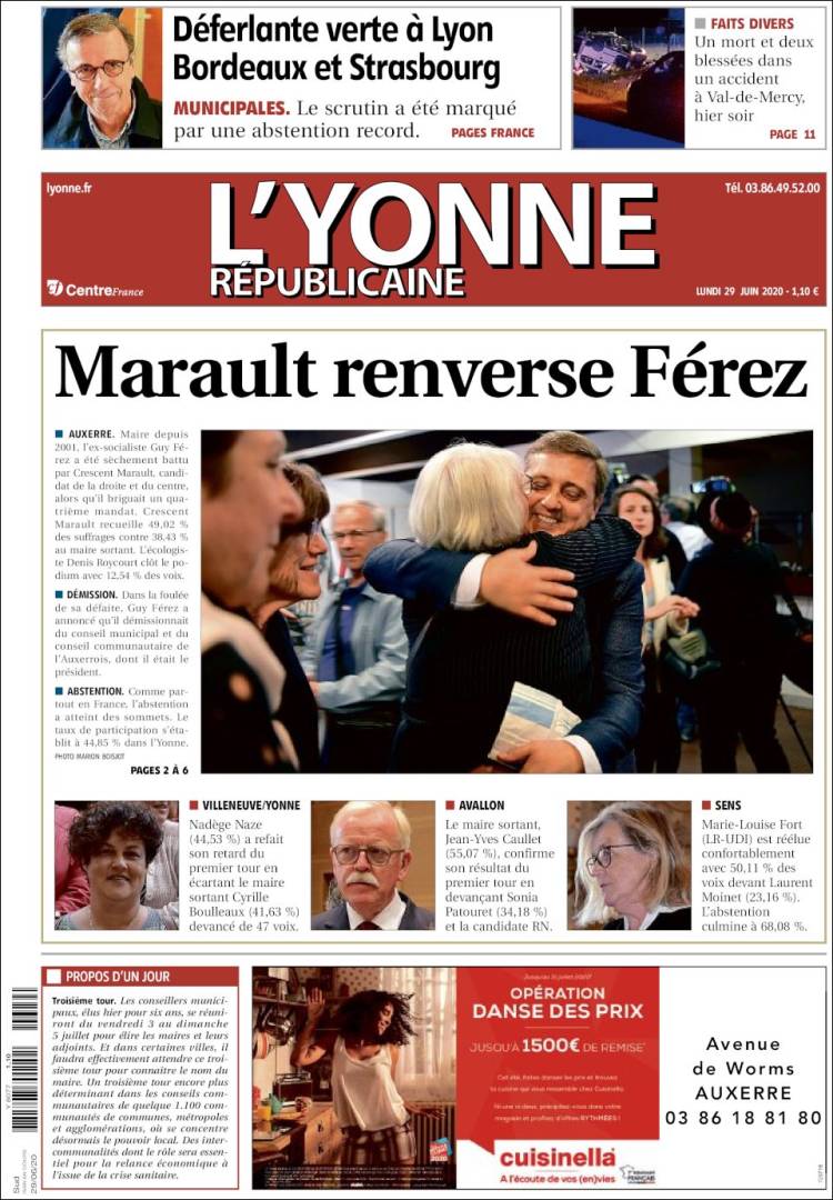 Portada de L'Yonne-Républicaine (France)