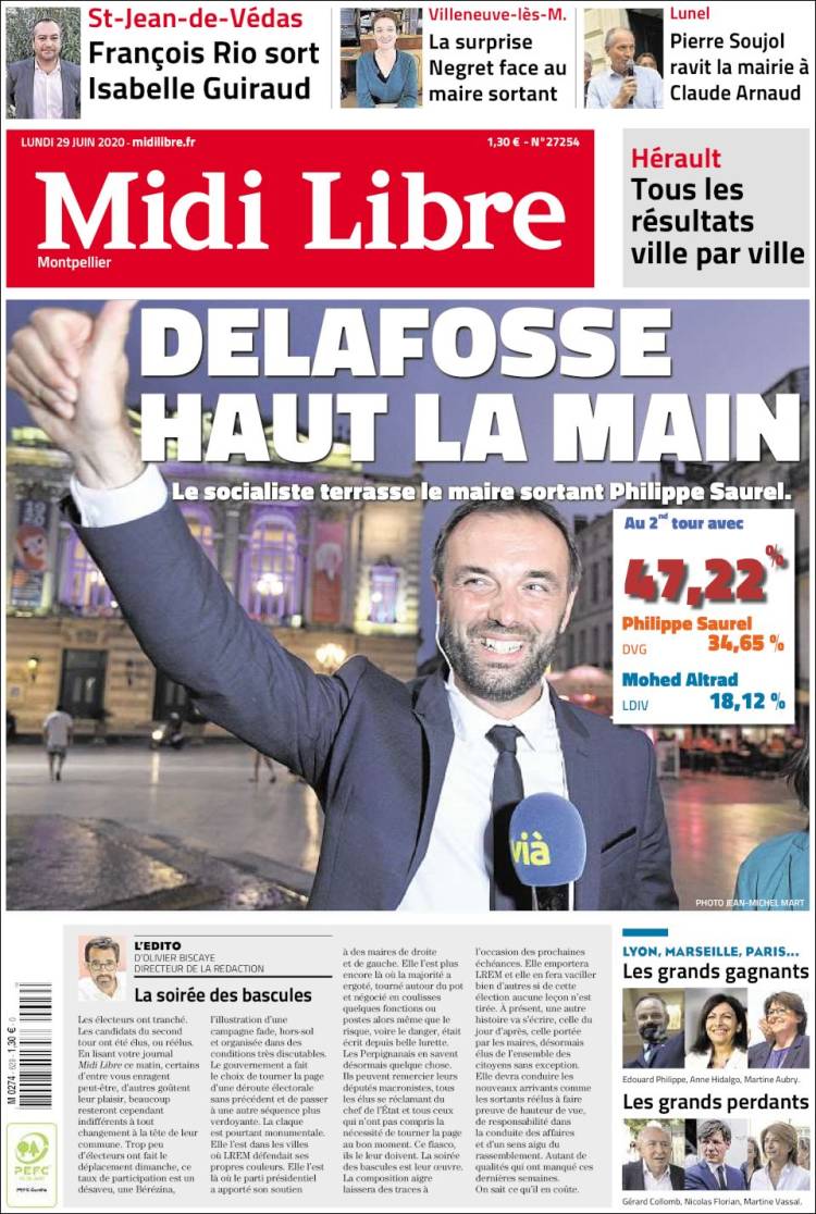 Portada de Midi Libre (France)
