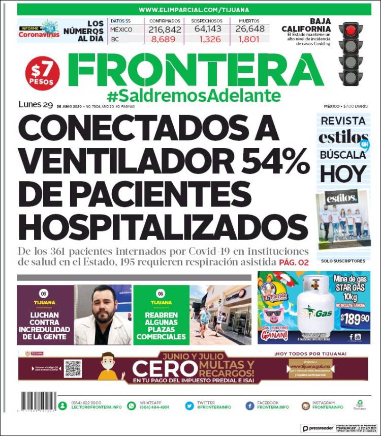 Portada de Frontera (Mexique)