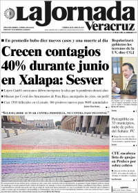 Portada de La Jornada Veracruz (Mexique)