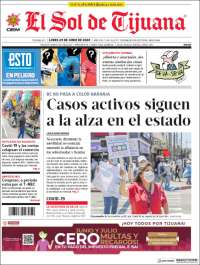 Portada de El Sol de Tijuana (Mexique)