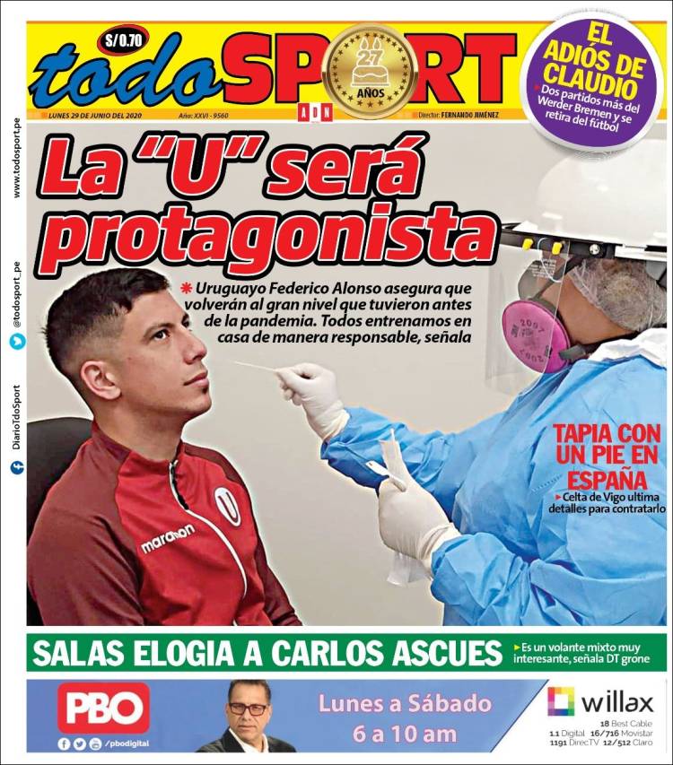 Portada de TodoSport (Perú)