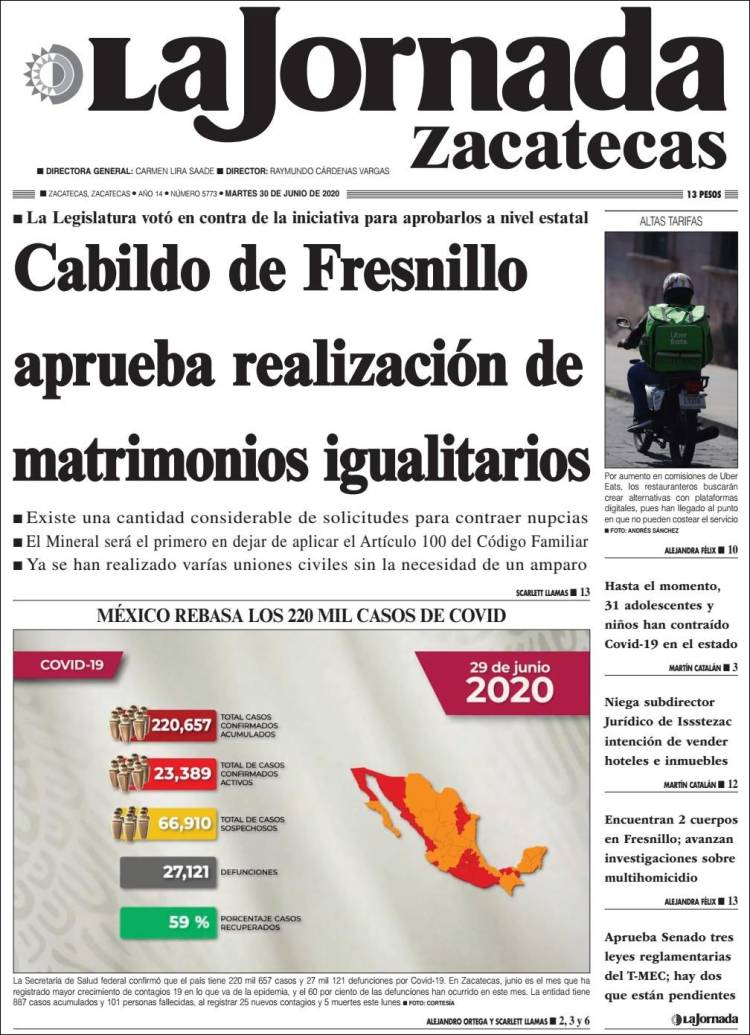 Portada de Jornada de Zacatecas (Mexico)