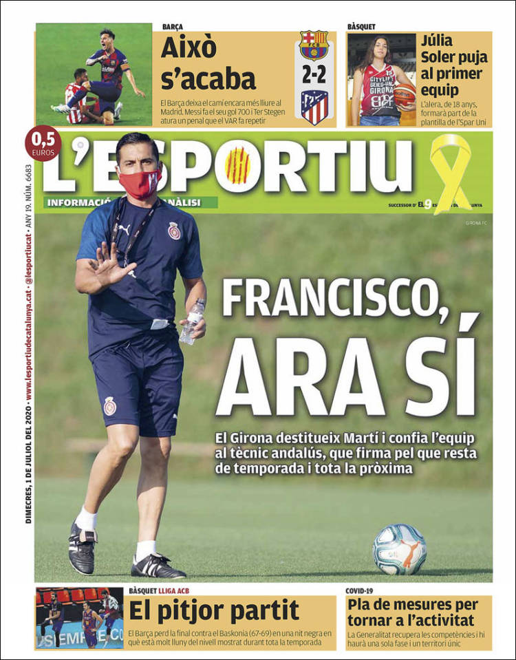 Portada de L'Esportiu : Girona (España)