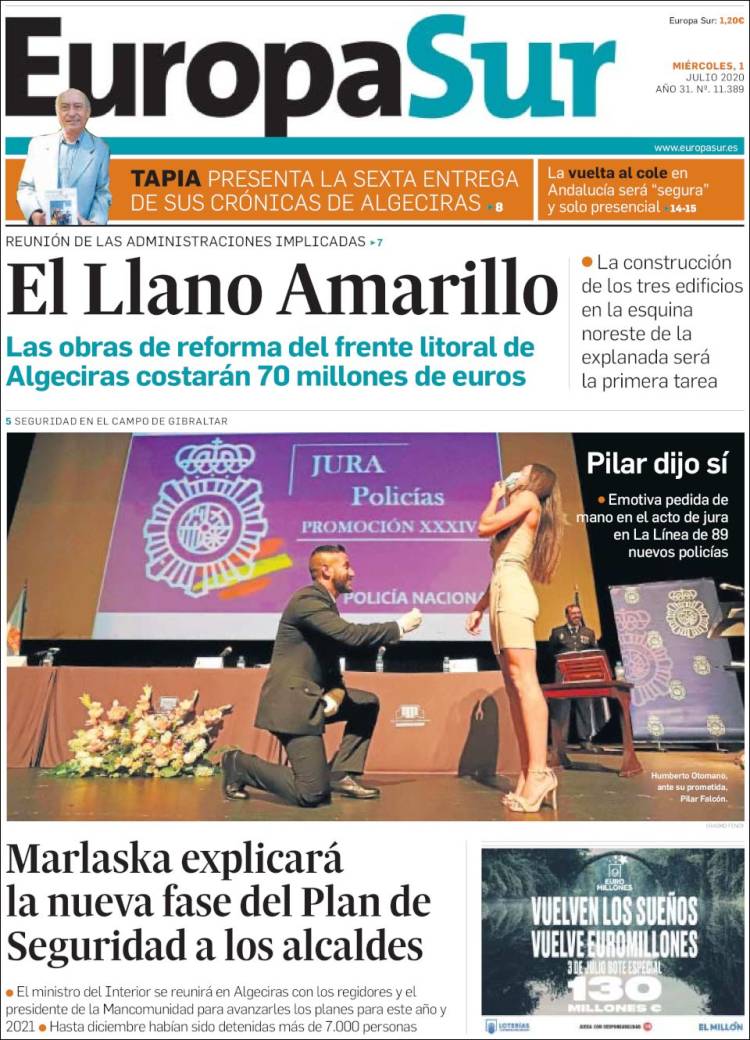 Portada de Europa Sur (España)