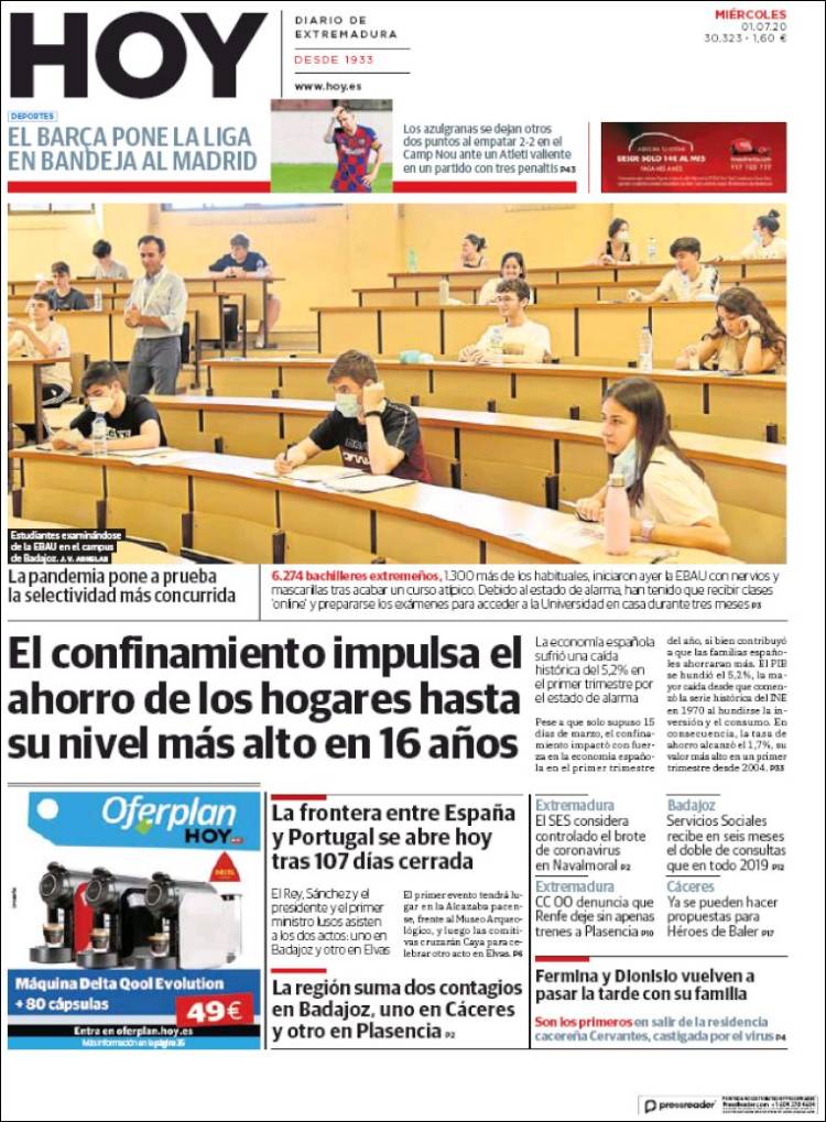 Portada de Hoy - Badajoz (Spain)