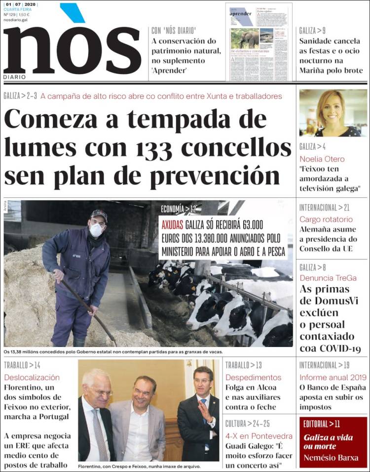 Portada de Nòs Diario (Spain)