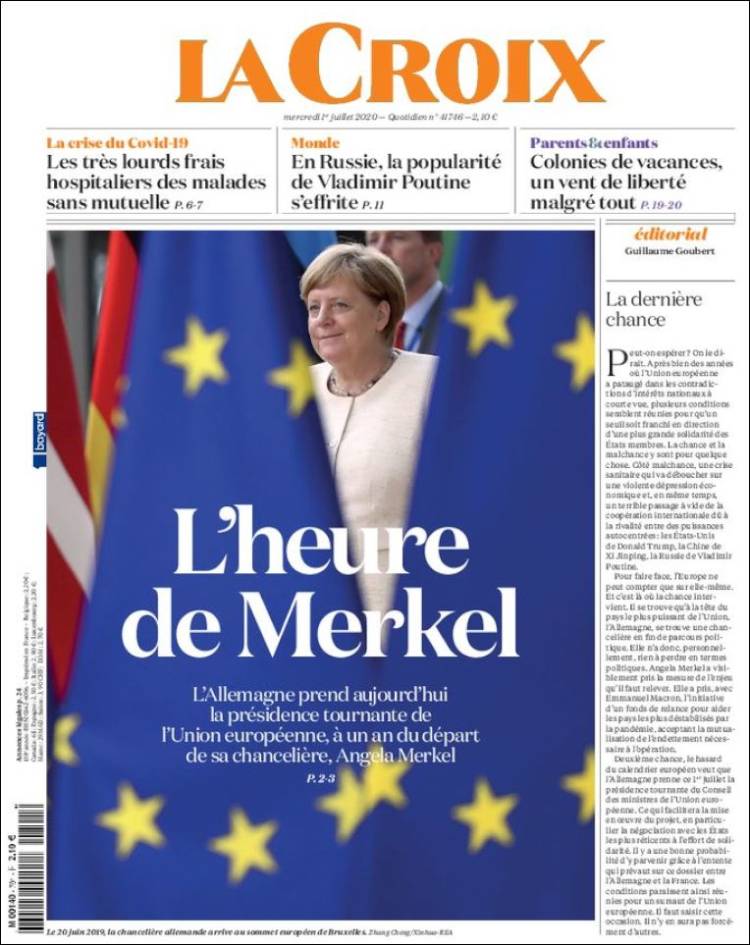 Portada de La Croix (Francia)