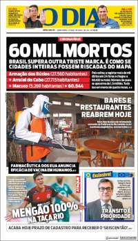 Portada de O Dia (Brasil)