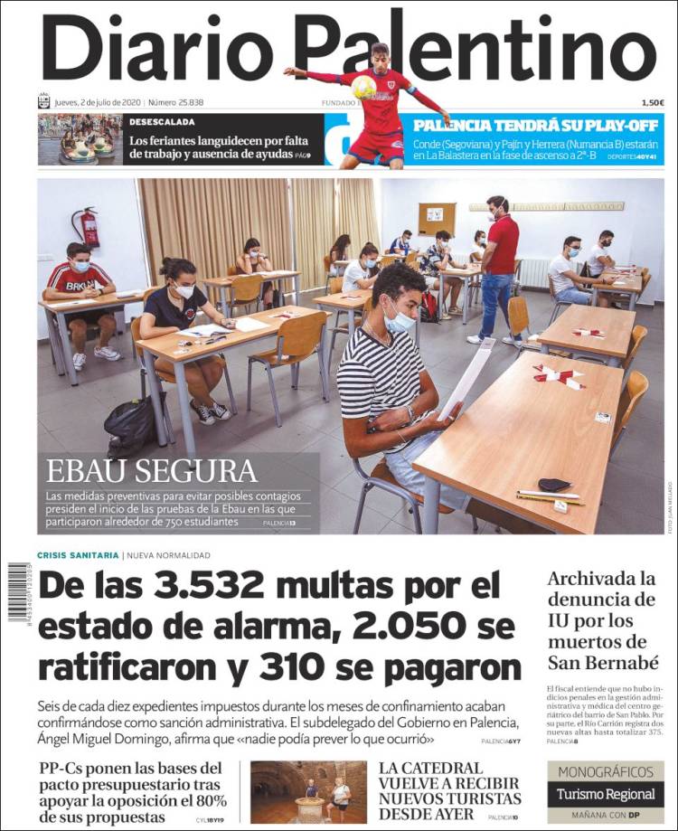 Portada de Diario Palentino (Espa&ntilde;a)