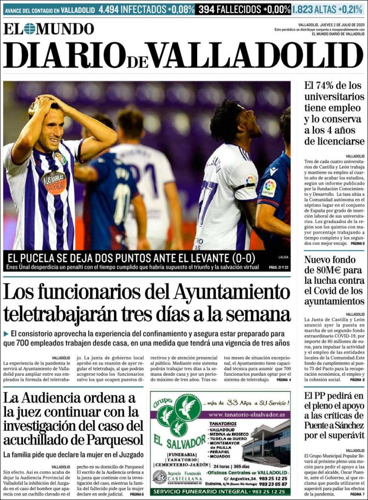 Portada de Diario de Valladolid (Espa&ntilde;a)