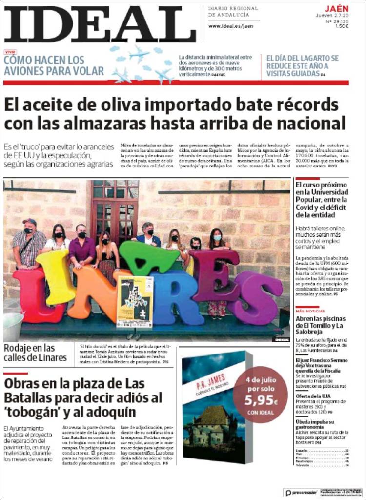 Portada de El Ideal de Jaén (Espa&ntilde;a)