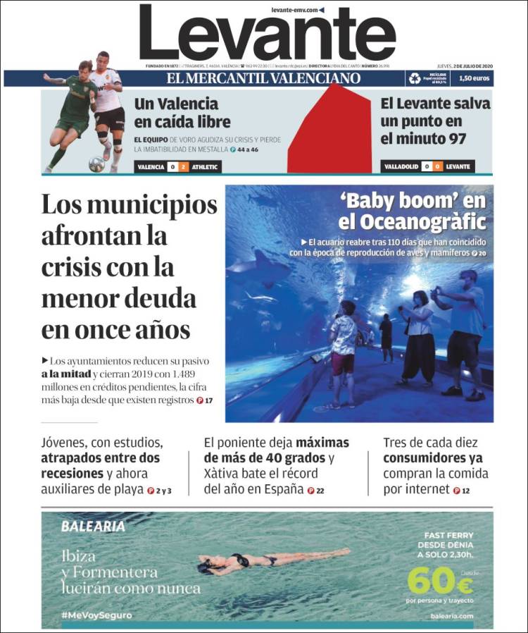 Portada de Levante (Espa&ntilde;a)