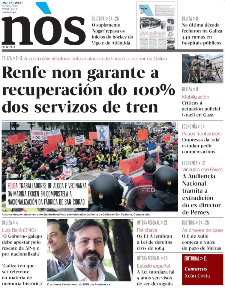 Portada de Nòs Diario (Espa&ntilde;a)