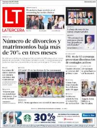 Portada de La Tercera (Chile)