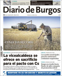 Portada de Diario de Burgos (España)