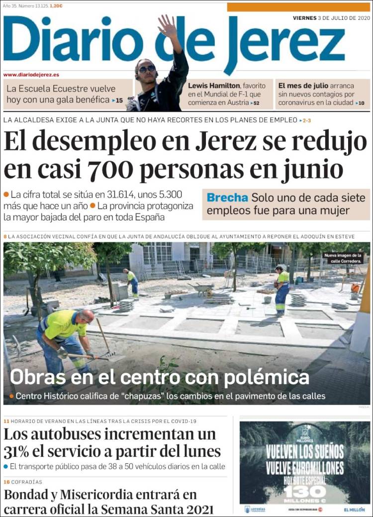 Portada de Diario de Jerez (Spain)