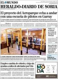 Portada de Diario de Soria (España)