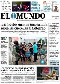 Portada de El Mundo (España)