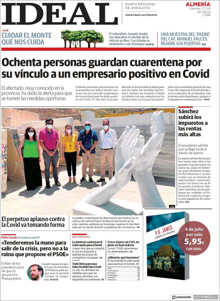 Portada de Ideal Almeria (Spain)