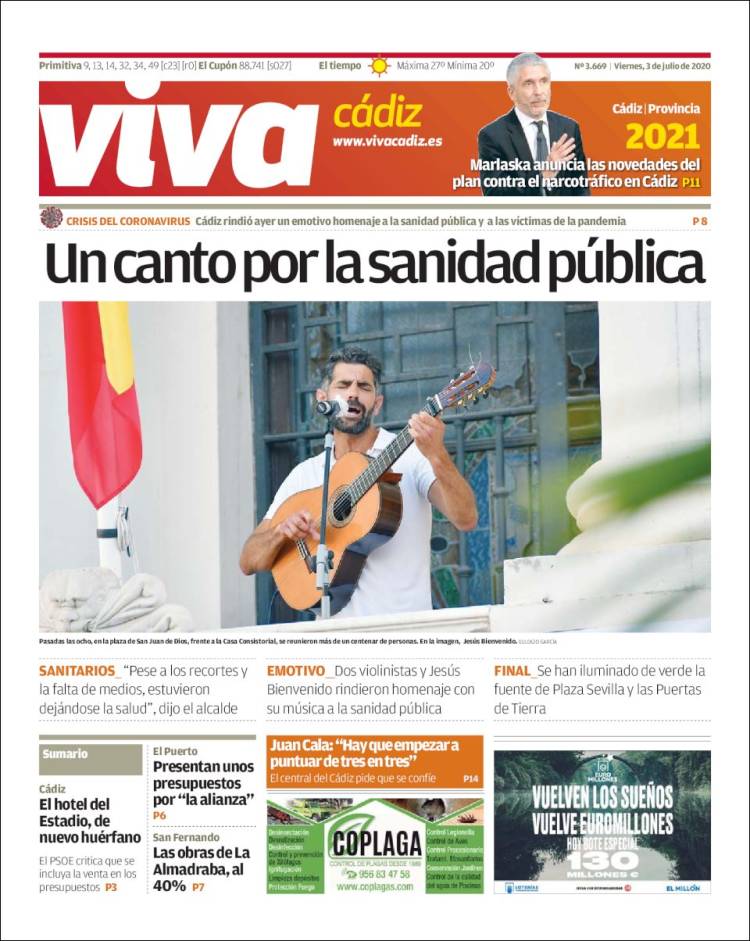 Portada de Información - Cadiz (Spain)