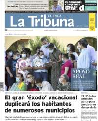 Portada de La Tribuna de Cuenca (España)